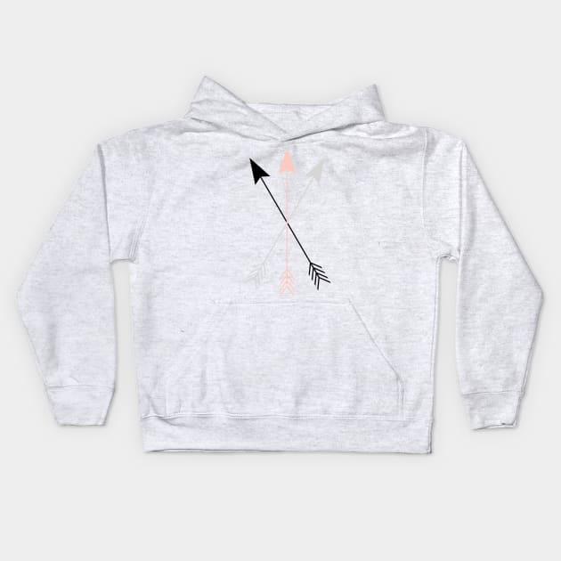 Three arrows Kids Hoodie by lunabelleapparel